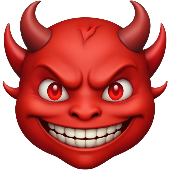Devil smiley emoji