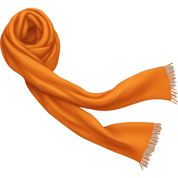 orange scarf emoji