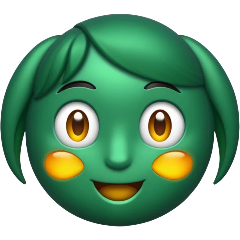 moño verde obscuro emoji