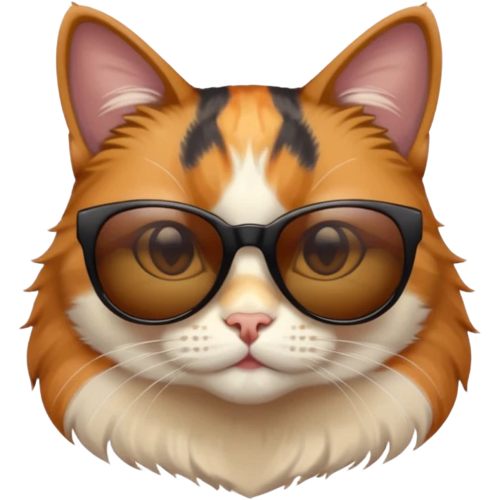 Cat wearing sunglasses emoji