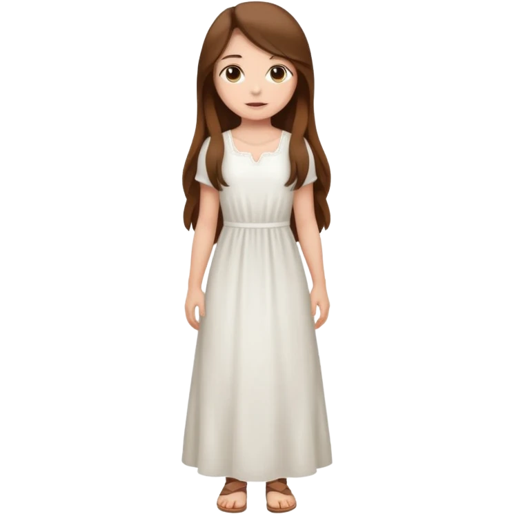 High resolution of ful body girl emoji