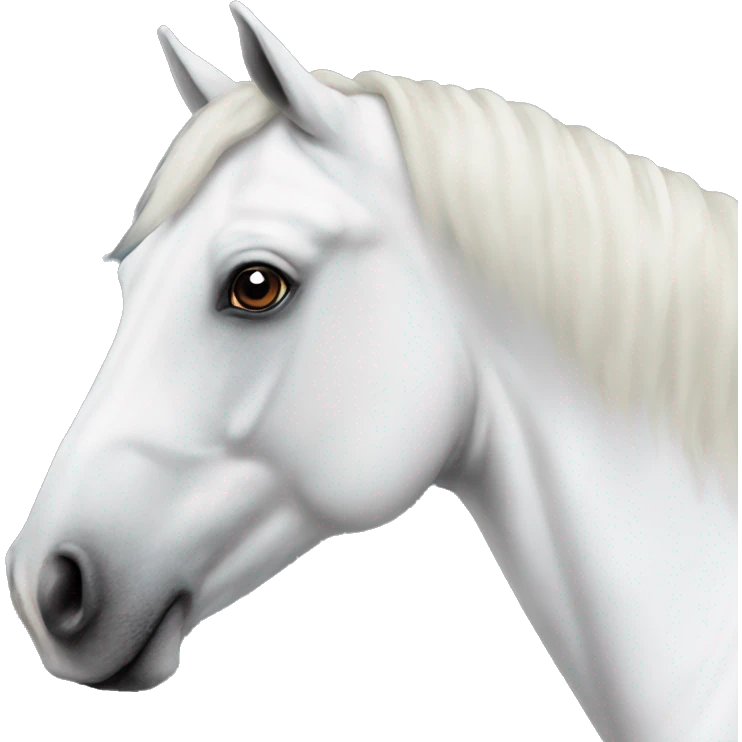 a-white-horse emoji