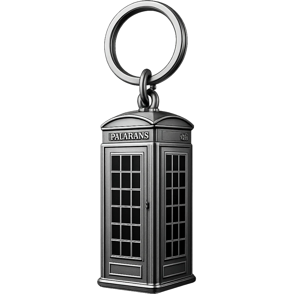 London red phone box keyring emoji