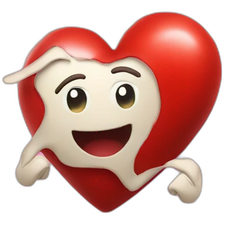 Red beating heart emoji