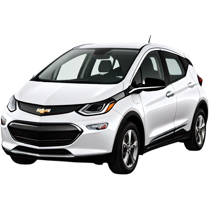 White 2023 Chevy Bolt EUV car emoji