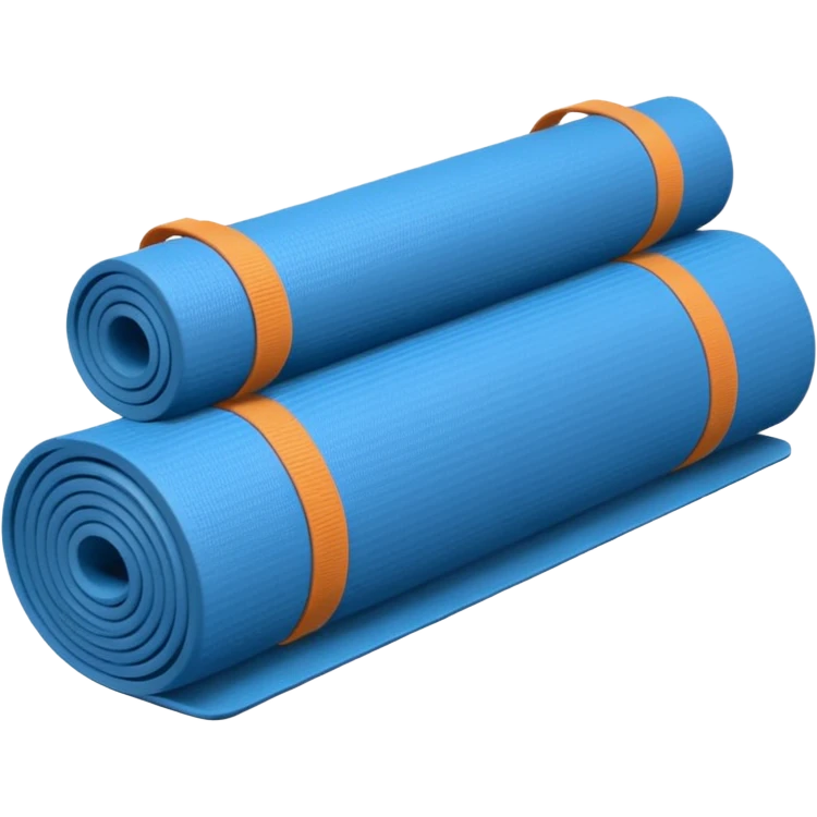 Yoga Mat blue emoji