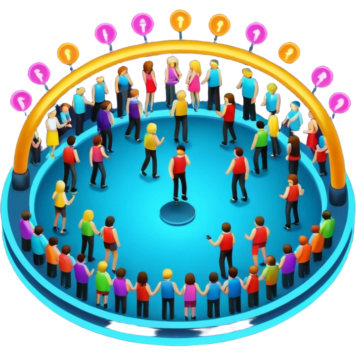 a cycle diagram: First it attracts high-status guests and excludes everyone else. Over time, as the VIPs gravitate to other, newer clubs in the city, the club opens its doors to the lower-status masses and the crowd gets less exclusive emoji