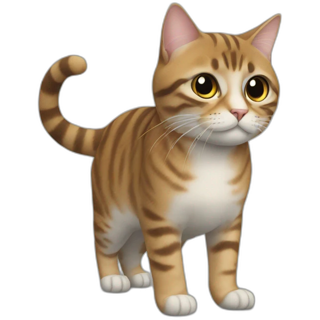Chat sur un chat emoji