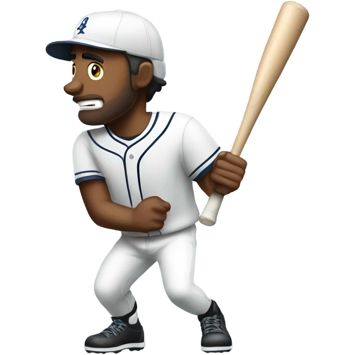 man as a baseball bat bat emoji