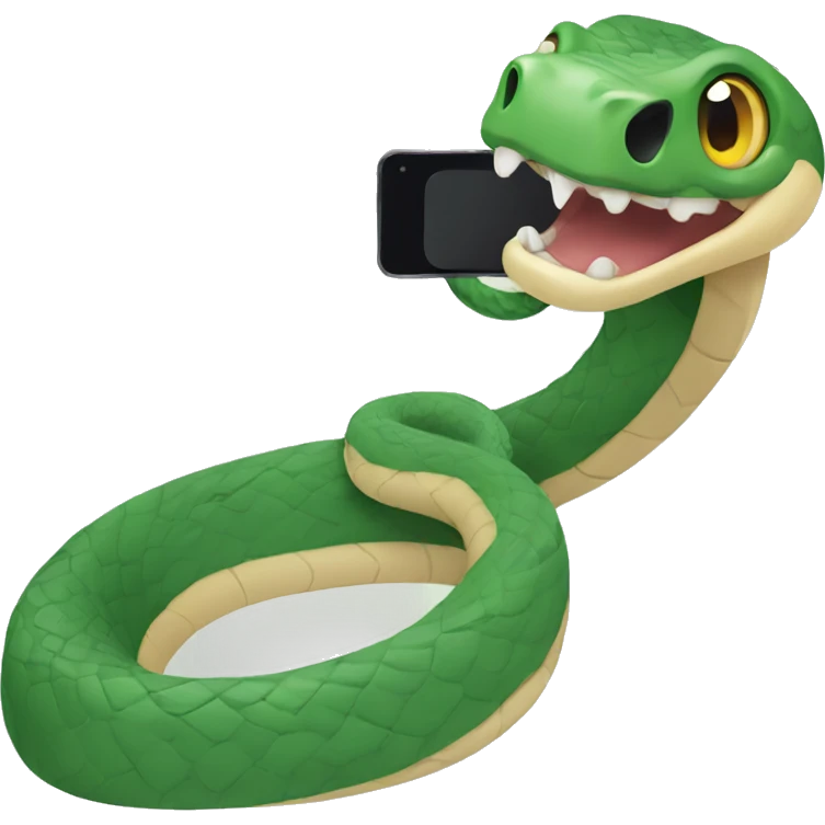 snake taking selfie emoji