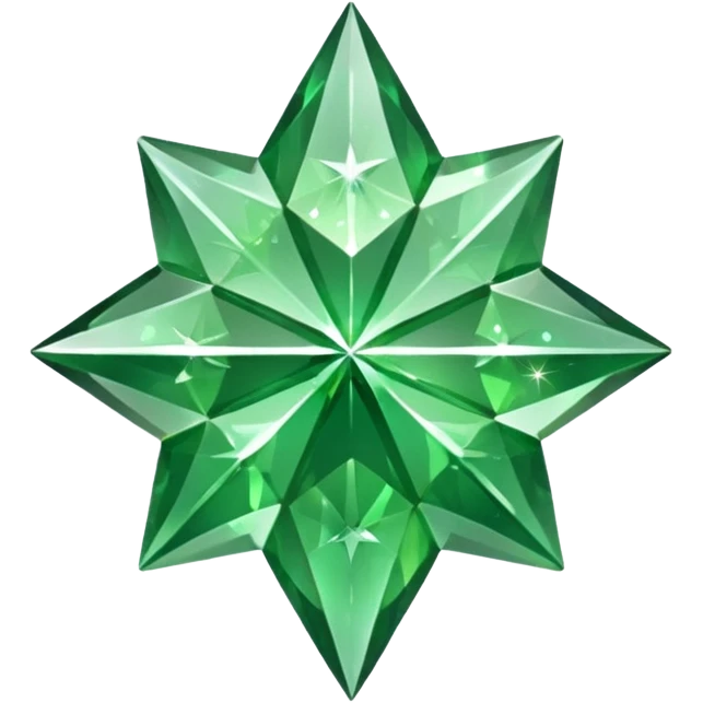 green diamont texture star  emoji