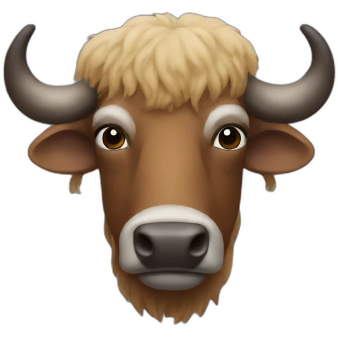 a buffalo emoji
