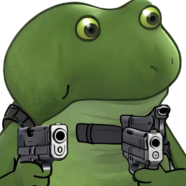 pointing a gun emoji