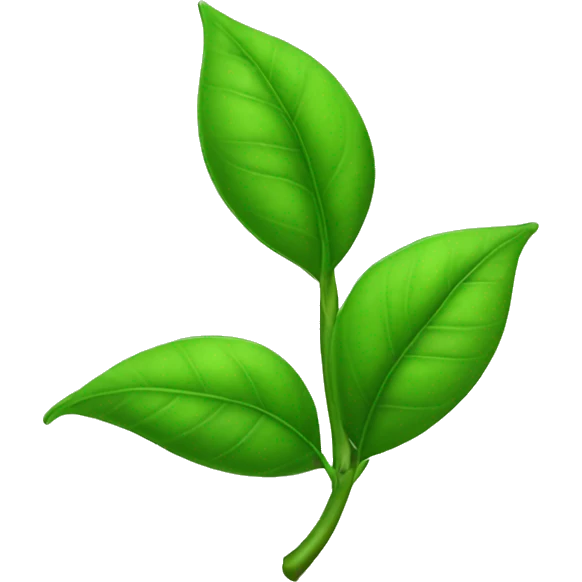 GREEN TEA LEAF emoji