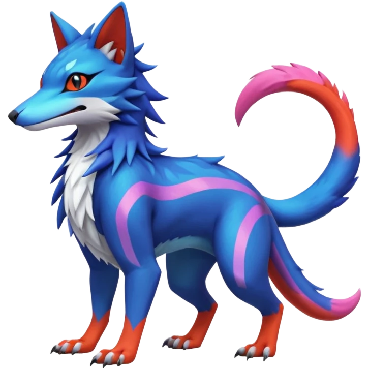  exotic tropical cyber-Sleuth-Sergal-Litten-Linoone-Noibat-Fakémon-Pokémon-Vernid-creature emoji