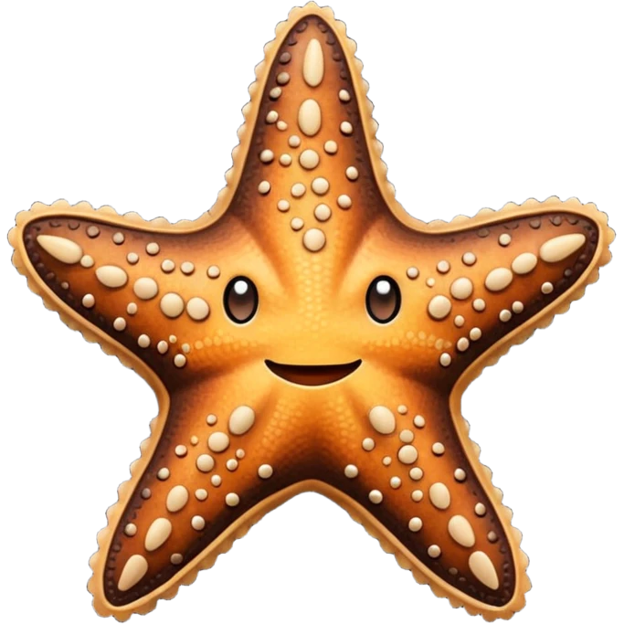 Starfish in leather wear emoji