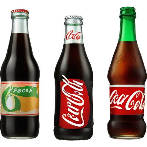 fernet branca bottle and Coca Cola bottle emoji