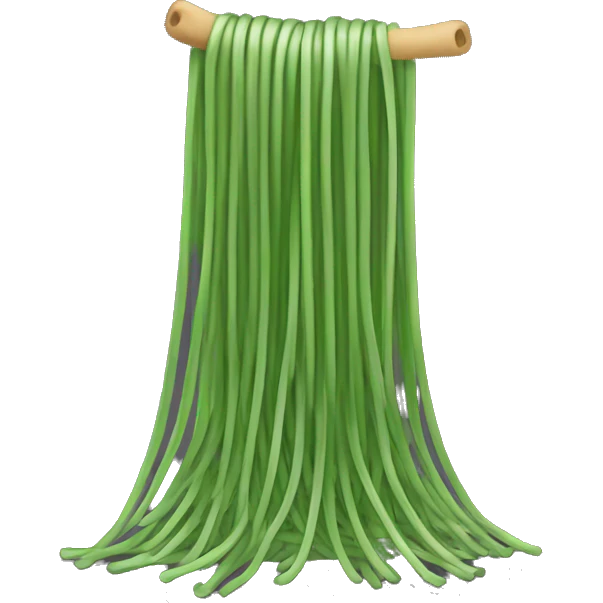 Green spaghetti  emoji