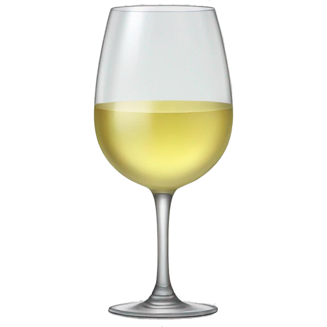 White wine in a glass emoji