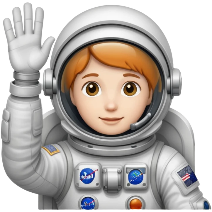 astronaut waving emoji