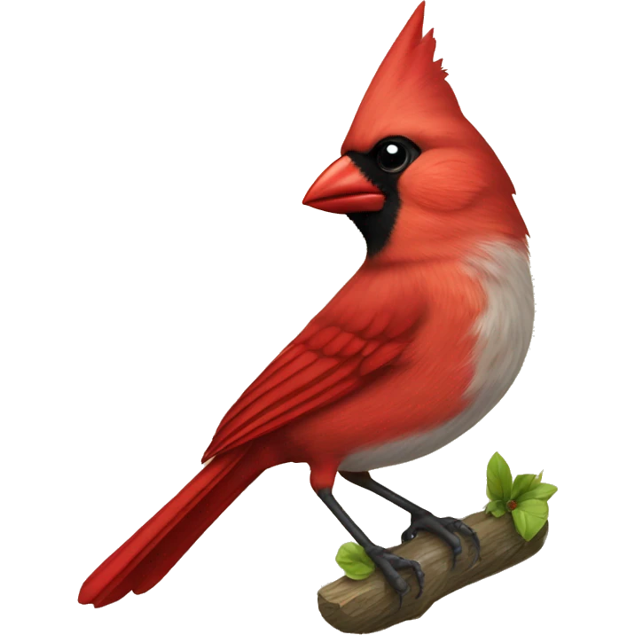 Cardinal bird emoji