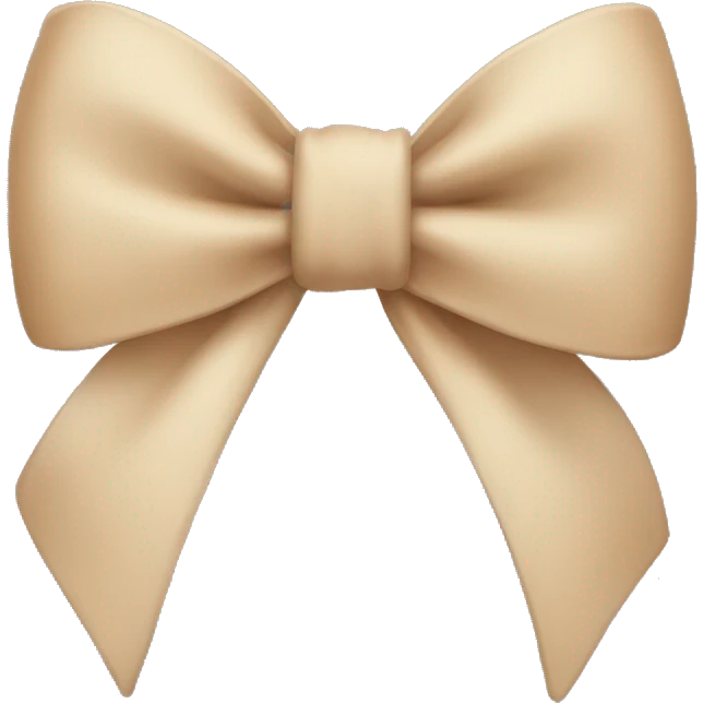 Beige Bow emoji