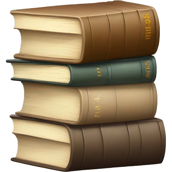 stack of old neutral colored books emoji