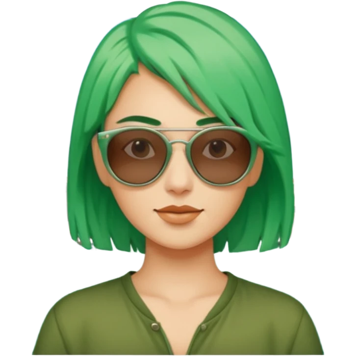 venice tourist green hair emoji