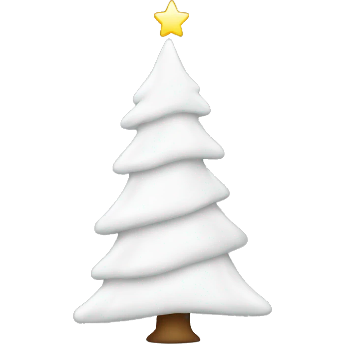White Christmas tree  emoji