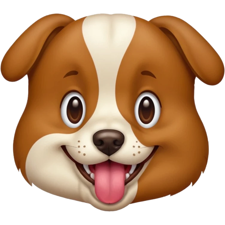dog with his tongue out  emoji