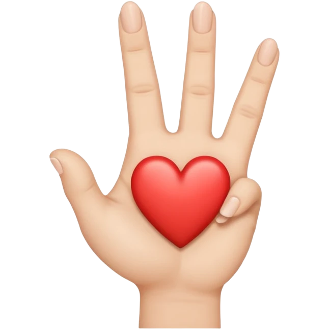 A middle finger inside a heartshaoed hand sign like these combined 🫶🏻🖕🏻 emoji