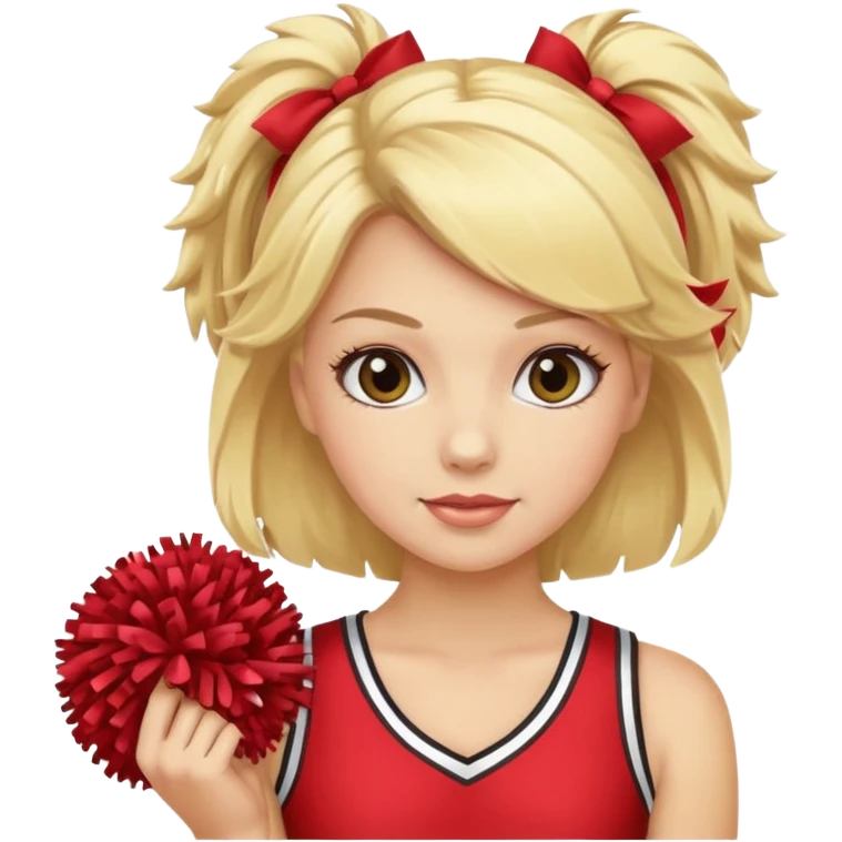cheerleader with pom pom emoji
