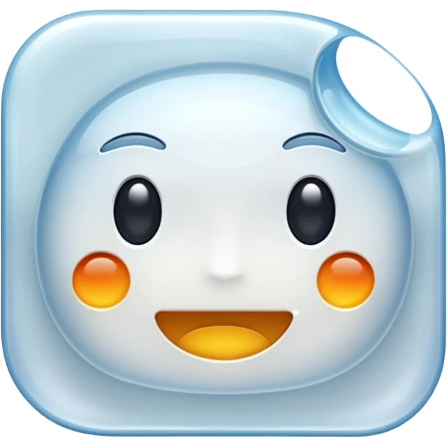 a piece of plastic material. no face emoji