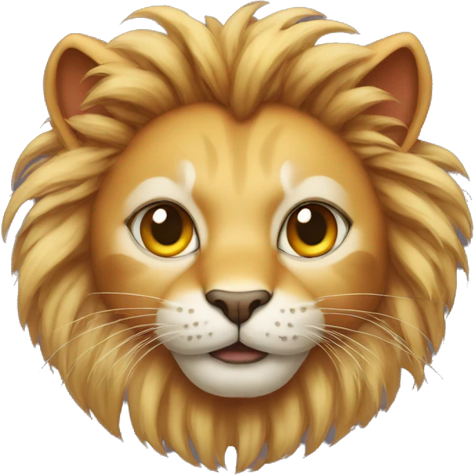 cat with a lion mane and a tasseled tale emoji