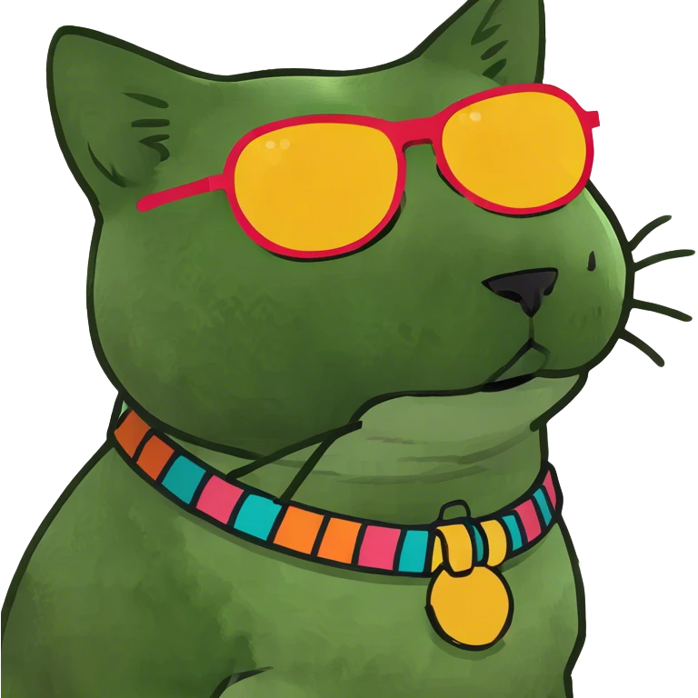 Cat with sunglasses emoji
