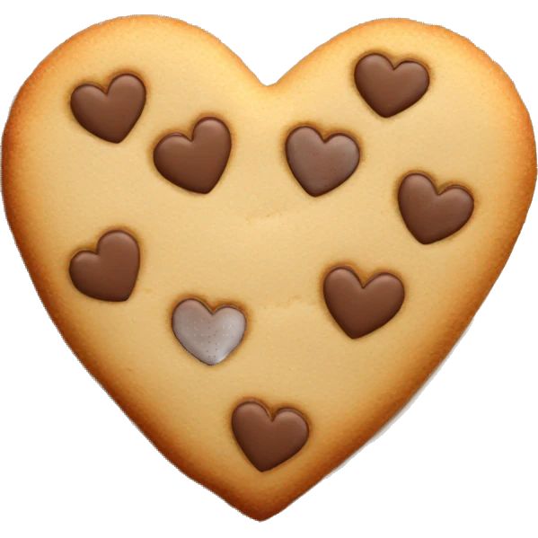 heart shaped cookie  emoji