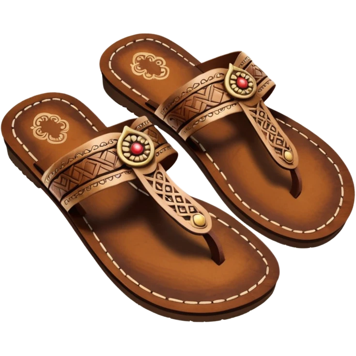 kolhapuri wooden chappal emoji