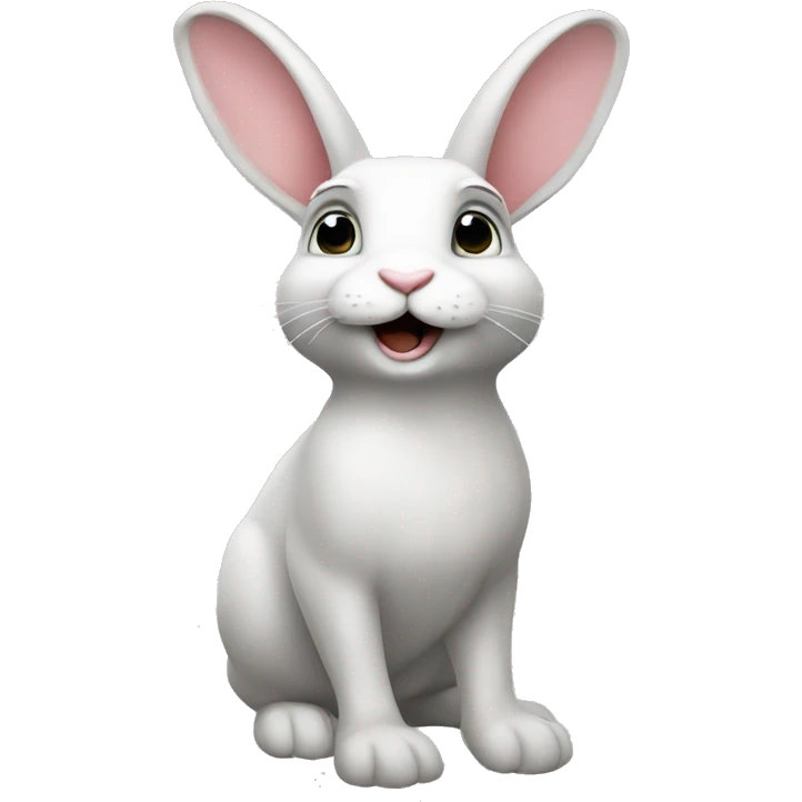 Rabbit into the top had emoji