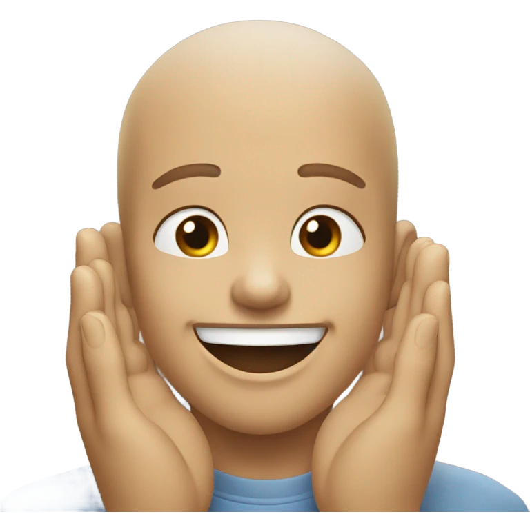 Smiling face with hands together  emoji
