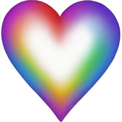 Rainbow heart emoji