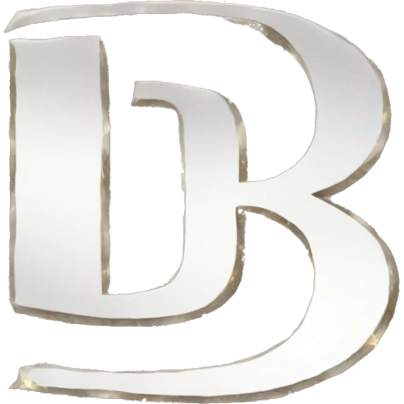 Glitter letter d emoji