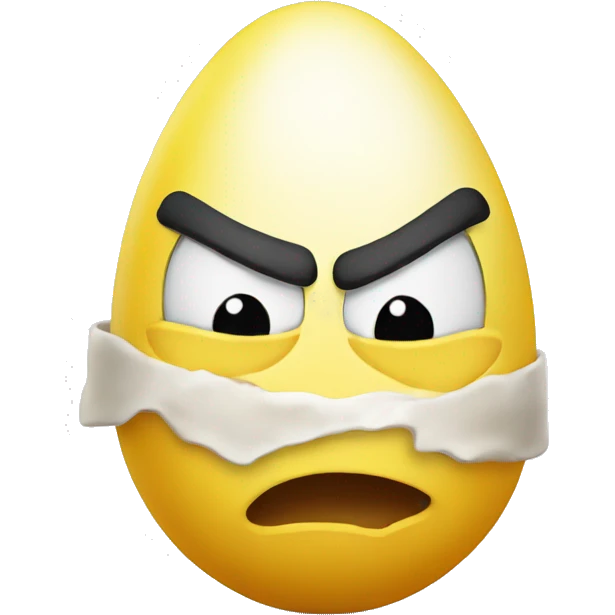 angry yellow egg emoji