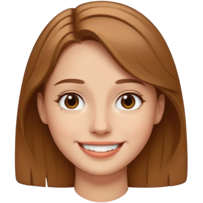 A smile showing jawline emoji