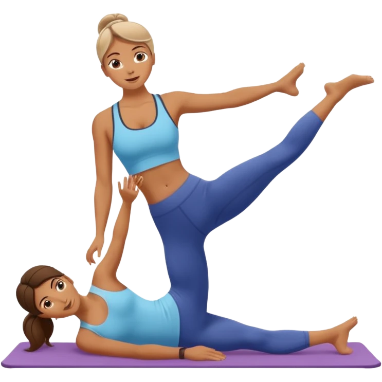 Pilates femme bronzée  emoji