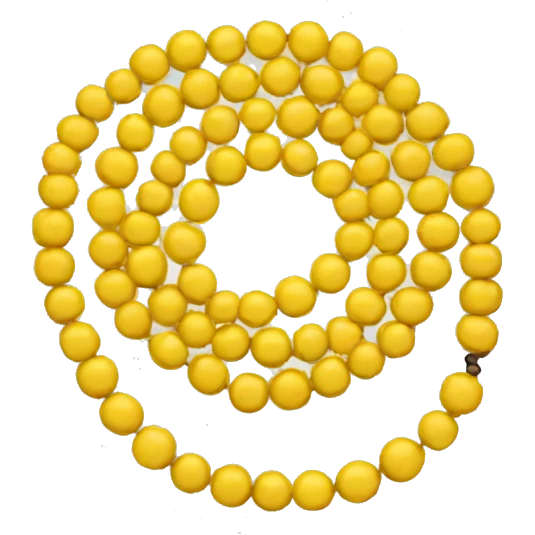 yellow beads emoji