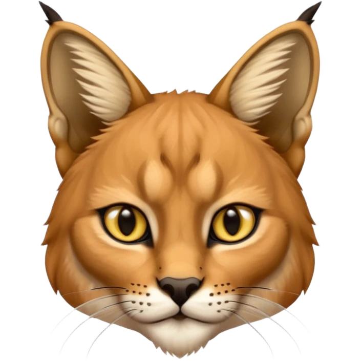 un Lynx Caracal Réaliste assis emoji