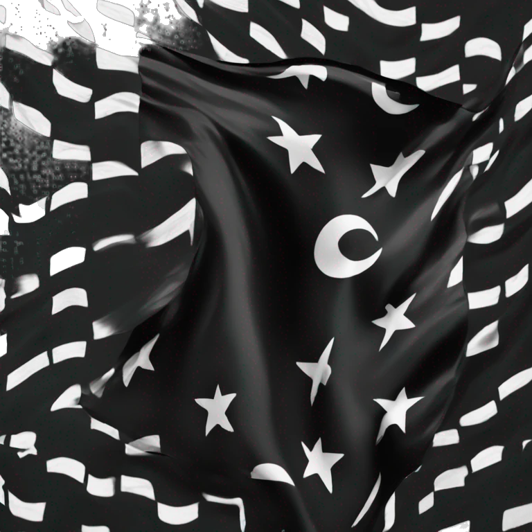 Black flag with the words "Arab Nation" written on it emoji