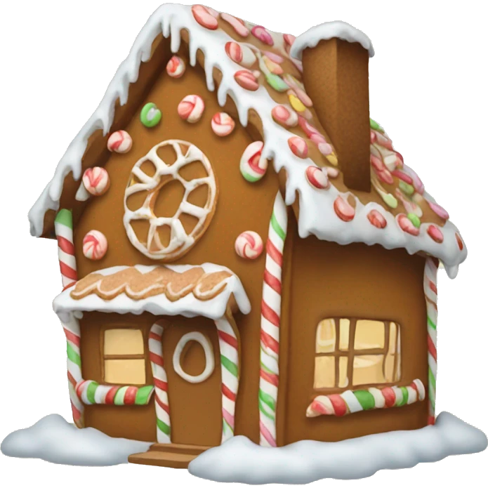 Gingerbread house emoji