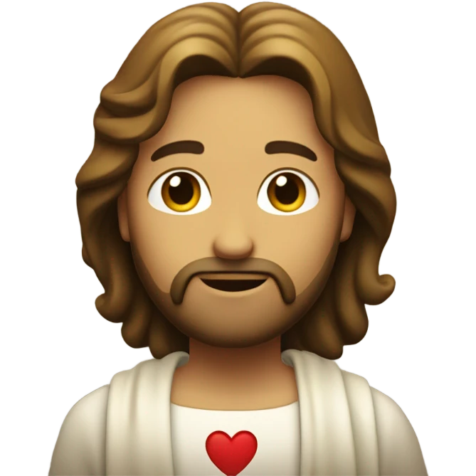 Heart with Jesus in it emoji