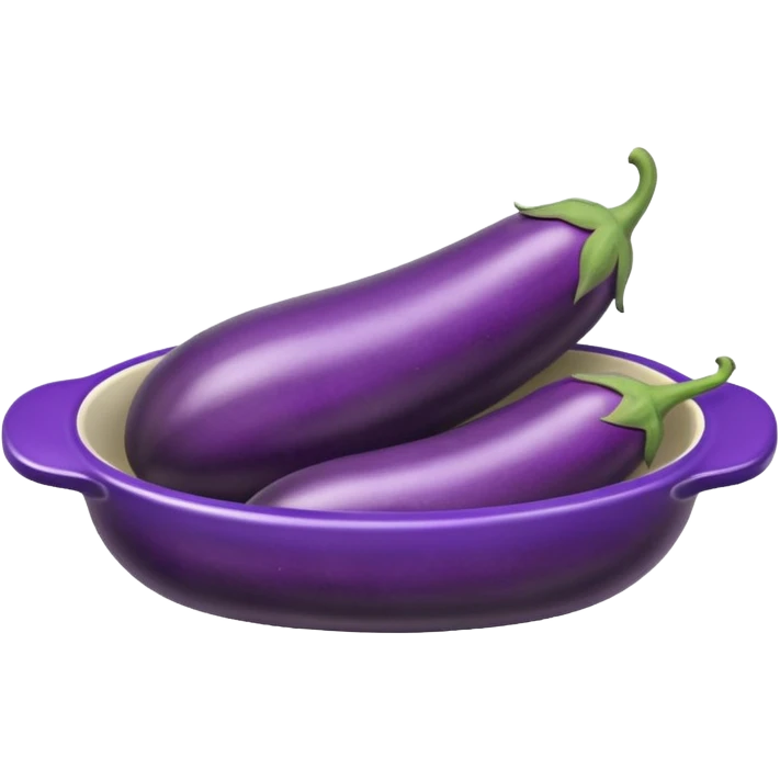 Eggplant in something looking like a vagina emoji